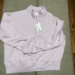 A New Day Light Pink Quarter-Zip Sweatshirt and aqua 2for the price of one sz M